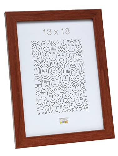 Deknudt Frames S44CH3-13.0X18.0 Bilderrahmen, Holz/MDF, Schlichter Stil, schmal, 21 x 16 x 1,33 cm, Hellbraun Deknudt Frames S44CH3-13.0X18.0 Bilderrahmen, Holz/MDF, Schlichter Stil, schmal, 21 x 16 x 1,33 cm, Hellbraun von Deknudt Frames