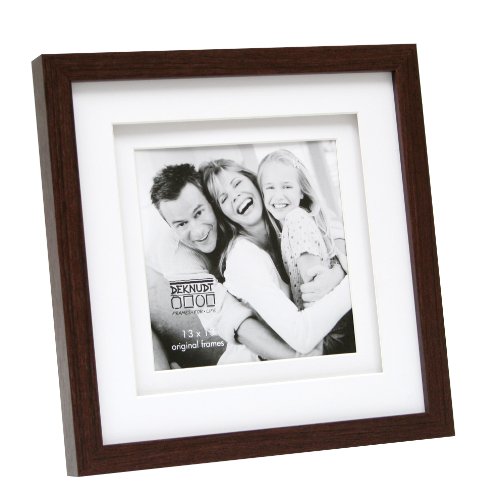 Deknudt Frames S65KQ1 Bilderrahmen 18x24 Holz Braun, doppeltes Pptt Holz Fotokader von Deknudt Frames