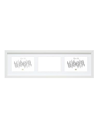 Deknudt Frames S66KC6 Bilderrahmen 10x15 Bilderrahmen Weiss, 3 Bilder horizontal Holz Fotokader Deknudt Frames S66KC6 Bilderrahmen 10x15 Bilderrahmen Weiss, 3 Bilder horizontal Holz Fotokader von Deknudt Frames