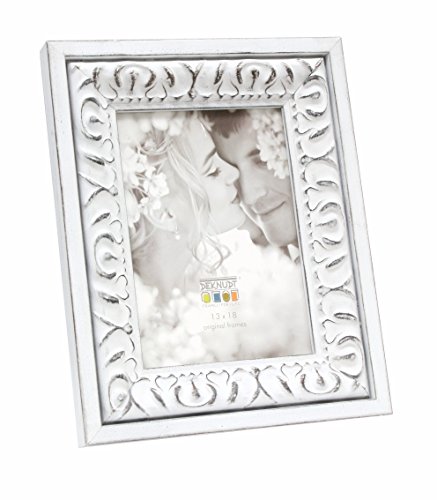 Deknudt Frames S67BA5 Bilderrahmen, Barockstil, Holz, 40 x 50 cm, Weiß von Deknudt Frames