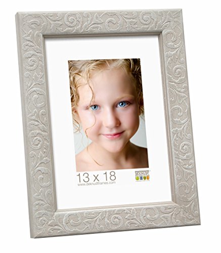 Deknudt Frames S95FS3 Bilderrahmen 10x15 Ornamentrahmen Beige Holz Fotokader von Deknudt Frames