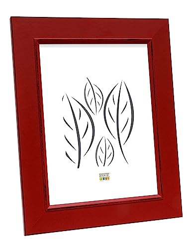 Deknudt S46FF4_20.0x20.0 Bilderrahmen, Holz, 20 x 20 cm, Rot von Deknudt Frames