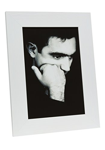 Deknut Deknudt Frames Bilderrahmen, Kiefernholz, weiß lackiert, rustikaler Stil, 10 x 15 cm, Holz von Deknudt Frames