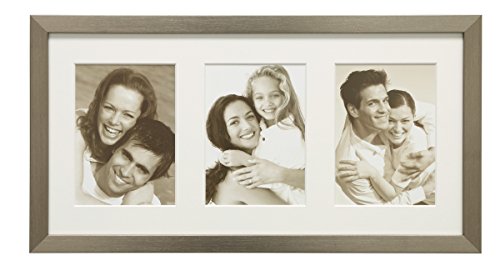 Deknut Bilderrahmen 15x20 Kunststoff Silber Bilderrahmen Silber, für 3 Bilder, mit Pptt aus Pappe von Deknudt Frames