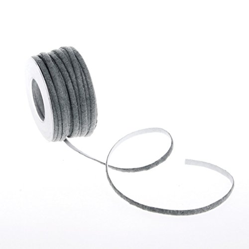 2-farbiges Filzband - grau/weiß - 5mm - 20m - 22001 92 (0,61€/m) von Deko und Band