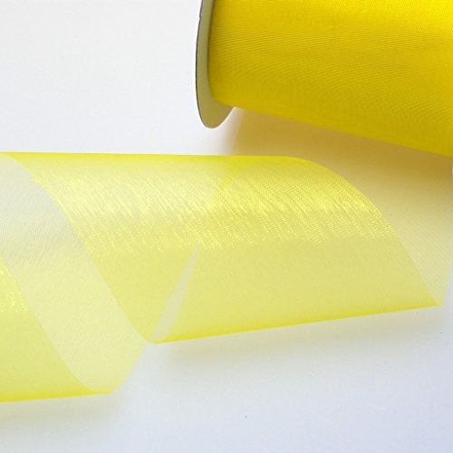 Deko AS GmbH Kristallorganza gelb - 70 mm breit - Rolle 25 Meter - 40070 10-R 70 von Deko AS GmbH