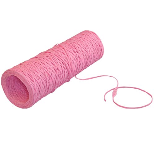 Deko AS Papierschnur Funny-Paper-Twine gefärbt - Dekoband - Bastelband - Geschenkband - Rosa - 3 mm Breite - 270 m Länge ca. 300 g - 22227-3-270-35 von Deko AS GmbH