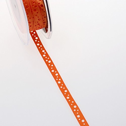 Satinlochband - orange - 9 mm - 20 m - 54009 20 Satinlochband - orange - 9 mm - 20 m - 54009 20 von Deko AS GmbH