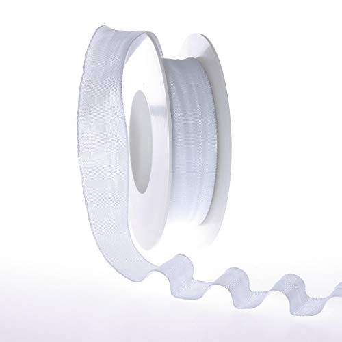 Schleifenband weiß mit Drahtkante Geschenkband Dekoband Schleifenband ca. 25 mm Breite - 25 m Länge Schleifenband weiß mit Drahtkante Geschenkband Dekoband Schleifenband ca. 25 mm Breite - 25 m Länge von Deko AS GmbH