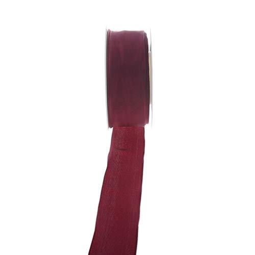 Taftband mit Drahtkante - Bordeaux - breit - Geschenkband - Dekoband - Schleifenband - ca. 40 mm Breite - 25 m Länge - 3330-40-25-193 Taftband mit Drahtkante - Bordeaux - breit - Geschenkband - Dekoband - Schleifenband - ca. 40 mm Breite - 25 m Länge - 3330-40-25-193 von Deko AS GmbH