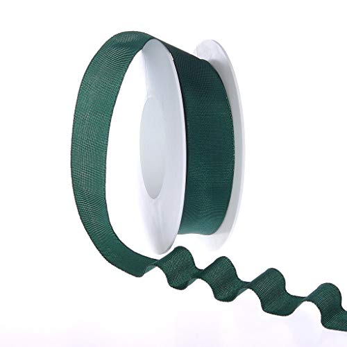Taftband mit Drahtkante - Dunkelgrün - schmal - Geschenkband - Dekoband - Schleifenband - ca. 25 mm Breite - 25 m Länge - 3330-25-25-859 Taftband mit Drahtkante - Dunkelgrün - schmal - Geschenkband - Dekoband - Schleifenband - ca. 25 mm Breite - 25 m Länge - 3330-25-25-859 von Deko AS GmbH