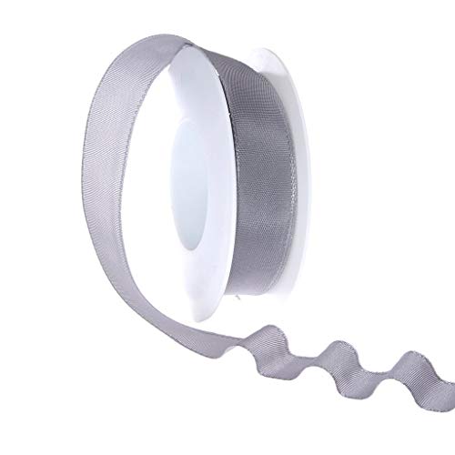 Taftband mit Drahtkante - Grau - schmal - Geschenkband - Dekoband - Schleifenband - ca. 25 mm Breite - 25 m Länge - 3330-25-25-230 Taftband mit Drahtkante - Grau - schmal - Geschenkband - Dekoband - Schleifenband - ca. 25 mm Breite - 25 m Länge - 3330-25-25-230 von Deko AS GmbH
