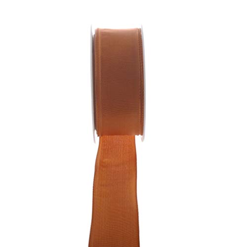 Taftband mit Drahtkante - Kupfer - breit - Geschenkband - Dekoband - Schleifenband - ca. 40 mm Breite - 25 m Länge - 3330-40-25-543 Taftband mit Drahtkante - Kupfer - breit - Geschenkband - Dekoband - Schleifenband - ca. 40 mm Breite - 25 m Länge - 3330-40-25-543 von Deko AS GmbH