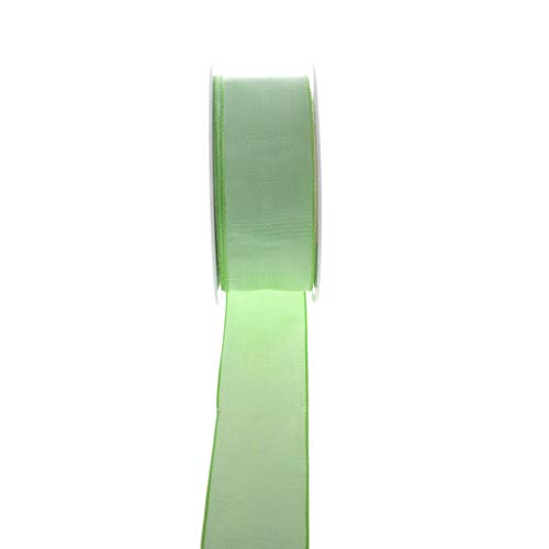 Taftband mit Drahtkante - Lindgrün - breit - Geschenkband - Dekoband - Schleifenband - ca. 40 mm Breite - 25 m Länge - 3330-40-25-156 Taftband mit Drahtkante - Lindgrün - breit - Geschenkband - Dekoband - Schleifenband - ca. 40 mm Breite - 25 m Länge - 3330-40-25-156 von Deko AS GmbH