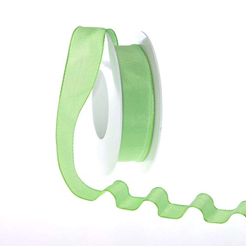 Taftband mit Drahtkante - Lindgrün - schmal - Geschenkband - Dekoband - Schleifenband - ca. 25 mm Breite - 25 m Länge Taftband mit Drahtkante - Lindgrün - schmal - Geschenkband - Dekoband - Schleifenband - ca. 25 mm Breite - 25 m Länge von Deko AS GmbH