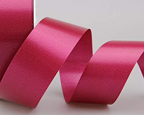 Deko Angels Polyband Bordeaux Fuchsia 3 m x 4 cm (0,36€/m) Geschenkband Glanzband WETTERFEST Schleifenband Kartengestaltung Basteln von Deko Angels