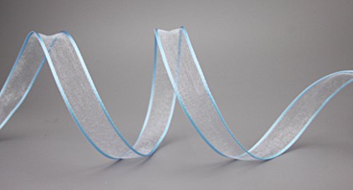 Dekoband CHIFFON HELLBLAU 3 m x 15 mm Geschenkband Schleifenband transparent Organza mit Kanten Hochzeit Taufe Geburtstag Dekoband CHIFFON HELLBLAU 3 m x 15 mm Geschenkband Schleifenband transparent Organza mit Kanten Hochzeit Taufe Geburtstag von Deko Angels