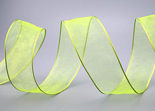 Dekoband CHIFFON HELLGRÜN 3 m x 40 mm Geschenkband Schleifenband transparent Organza mit Kanten Premium Qualität Hochzeit Geburtstag Drahtkantenband von FINEMARK Dekoband CHIFFON HELLGRÜN 3 m x 40 mm Geschenkband Schleifenband transparent Organza mit Kanten Premium Qualität Hochzeit Geburtstag Drahtkantenband von FINEMARK von Deko Angels