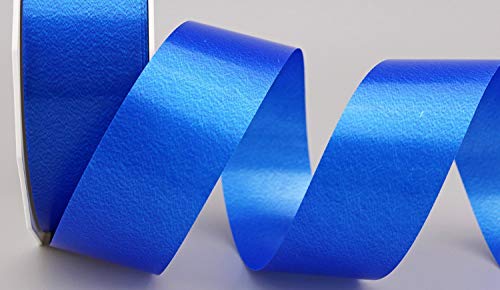 Polyband BLAU 3 m x 4 cm (0,36€/m) Geschenkband Dekoband 40 mm Glanzband WETTERFEST Schleifenband Kartengestaltung Basteln von Deko Angels