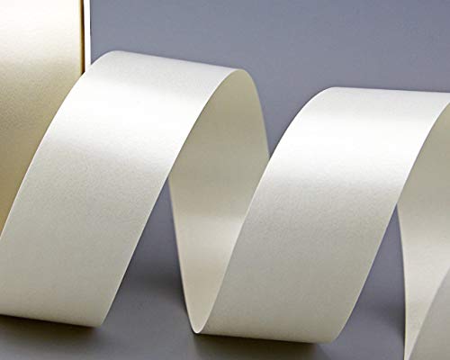 Polyband Creme Ivory 3 m x 4 cm (0,36€/m) Geschenkband Dekoband Glanzband WETTERFEST Schleifenband Kartengestaltung Basteln von Deko Angels