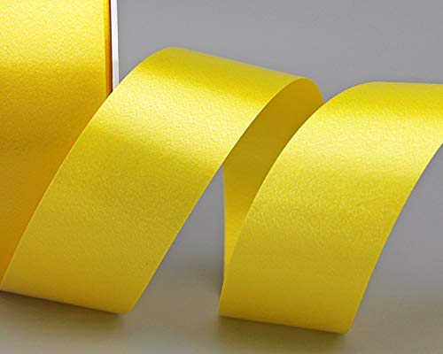 Polyband GELB 3 m x 4 cm (0,36€/m) Geschenkband Dekoband Glanzband WETTERFEST Schleifenband Kartengestaltung Basteln von Deko Angels