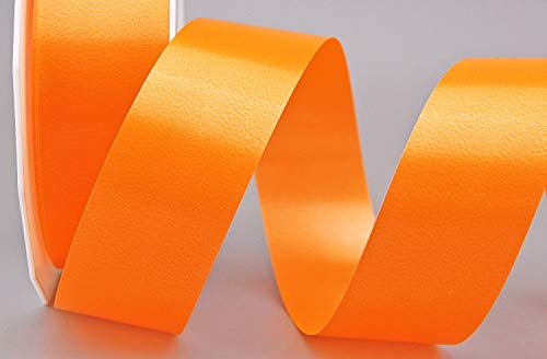 Polyband ORANGE 3 m x 4 cm (0,36€/m) Geschenkband Dekoband 40 mm Glanzband WETTERFEST Schleifenband Kartengestaltung Basteln von Deko Angels