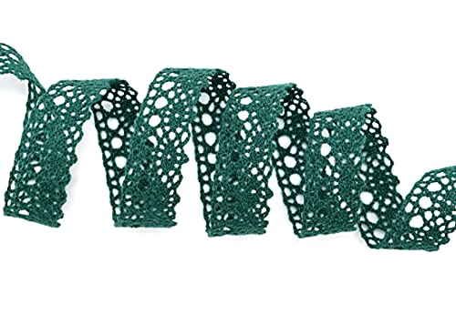 Spitze Emilia DUNKELGRÜN 1 m x 15 mm Baumwollspitze Grün Spitzenband Spitzenborte Dekoband Schleifenband Häkelspitze Baumwolle Häkelband Vintage Geschenkband Hochzeit von FINEMARK Spitze Emilia DUNKELGRÜN 1 m x 15 mm Baumwollspitze Grün Spitzenband Spitzenborte Dekoband Schleifenband Häkelspitze Baumwolle Häkelband Vintage Geschenkband Hochzeit von FINEMARK von Deko Angels