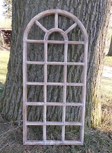 Sprossenfenster Dekorahmen Bilderrahmen 20 Felder halbrund Holz braun 78cm Sprossenfenster Dekorahmen Bilderrahmen 20 Felder halbrund Holz braun 78cm von Deko-Impresion