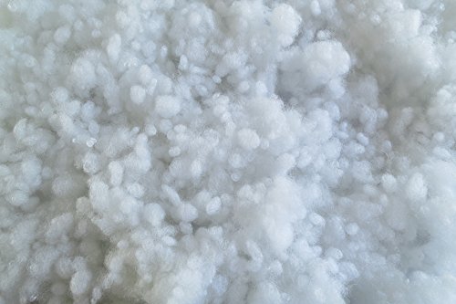 Polyester Faserkügelchen 5 kg, (EUR 10,20/kg), Regenerat-Type, weiß, silikonisiert, maschinenwaschbar bis 95 °C, Öko-Tex Standard 100, Produktklasse 1, Faserbällchen, Füllmaterial, Füllwatte von pemmiproducts