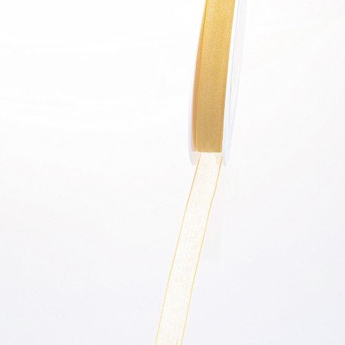 Deko und Band 53736 - Organzaband mit Webkante - 15mm 50m col. 17 Gold - 53736-15-50-17 von Deko und Band