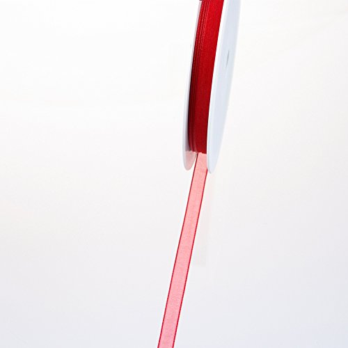 Deko und Band 53736 - Organzaband mit Webkante - 7mm 50m col. 65 rot - 53736-7-50-65 Deko und Band 53736 - Organzaband mit Webkante - 7mm 50m col. 65 rot - 53736-7-50-65 von Deko und Band