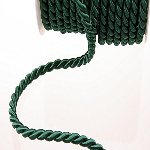 Deko und Band Acetatkordel grün, 8 mm Breite-25 m Länge, 25 von Deko und Band
