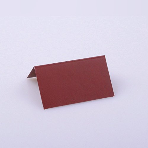 Deko und Band Tischkärtchen - Bordeaux - 65x38mm - 12 Stück - 56007 38 von Deko und Band