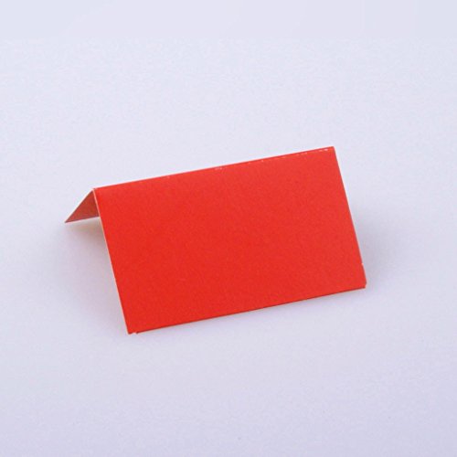 Deko und Band Tischkärtchen - rot - 65x38mm - 12 Stück - 56007 30 Deko und Band Tischkärtchen - rot - 65x38mm - 12 Stück - 56007 30 von Deko und Band