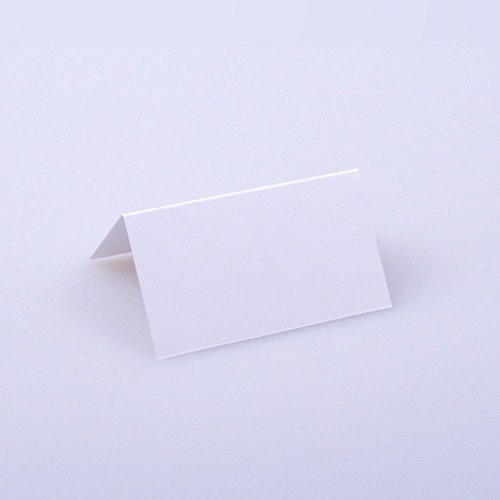 Deko und Band Tischkärtchen - weiß - 65x38mm - 12 Stück - 56007 00 Deko und Band Tischkärtchen - weiß - 65x38mm - 12 Stück - 56007 00 von Deko und Band