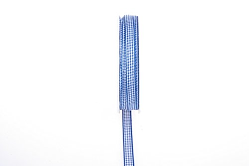 Landhauskaroband 7700-7800 (10mm, Royalblau) von Deko und Band