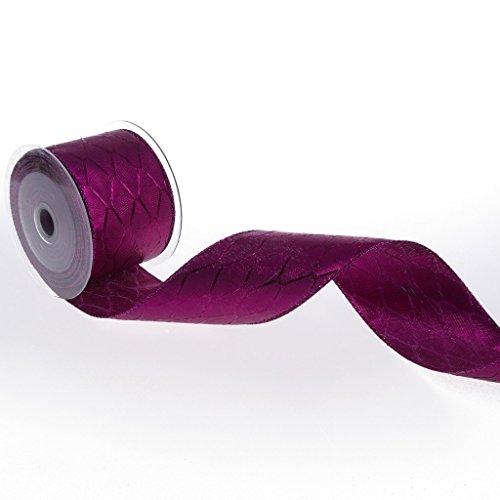 Lurexband mit Rauten - Fuchsia - 60mm - 10m - 92160 45 Lurexband mit Rauten - Fuchsia - 60mm - 10m - 92160 45 von Deko und Band