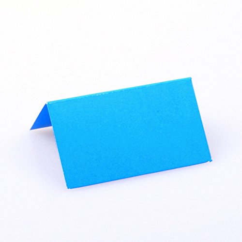 Deko und Band Tischkärtchen - blau - 65x38mm - 12 Stück - 56007 70 Deko und Band Tischkärtchen - blau - 65x38mm - 12 Stück - 56007 70 von Deko und Band