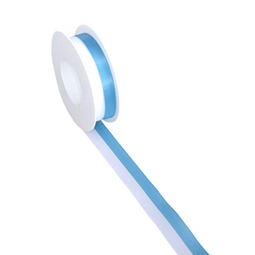 Vereinsband - blau, weiß - 15 mm x 25 m - 2436 15 81 von Deko und Band