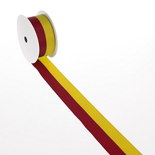 Vereinsband - gelb, rot - 40 mm x 25 m - 2436 40 73 von Deko und Band