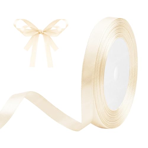 Geschenkband Beige 10mm x 23m Satinband Creme Farben Schleifenband Geschenkband Satinbänder für Geschenkverpackungen, Basteln, DIY, Nähen, Brautparty-Dekoration, Christbaumschmuck Geschenkband Beige 10mm x 23m Satinband Creme Farben Schleifenband Geschenkband Satinbänder für Geschenkverpackungen, Basteln, DIY, Nähen, Brautparty-Dekoration, Christbaumschmuck von DekoBander