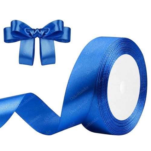 Geschenkband Blau 25mm x 23m Satinband Blau Schleifenband Geschenkband Satinbänder für Geschenkverpackungen, Basteln, DIY, Nähen, Brautparty-Dekoration, Christbaumschmuck Geschenkband Blau 25mm x 23m Satinband Blau Schleifenband Geschenkband Satinbänder für Geschenkverpackungen, Basteln, DIY, Nähen, Brautparty-Dekoration, Christbaumschmuck von DekoBander