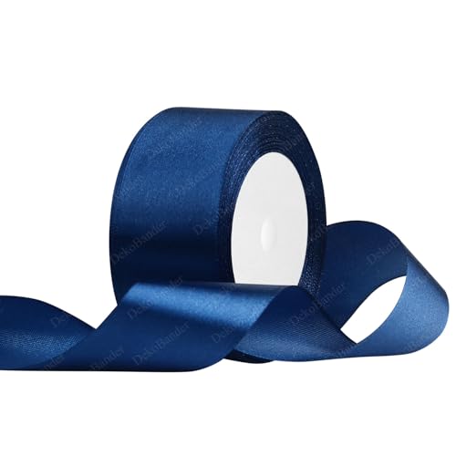 Geschenkband Dunkelblau 40mm x 23m Satinband Dunkelblau Schleifenband Geschenkband Satinbänder für Geschenkverpackungen, Basteln, DIY, Nähen, Brautparty-Dekoration, Christbaumschmuck Geschenkband Dunkelblau 40mm x 23m Satinband Dunkelblau Schleifenband Geschenkband Satinbänder für Geschenkverpackungen, Basteln, DIY, Nähen, Brautparty-Dekoration, Christbaumschmuck von DekoBander