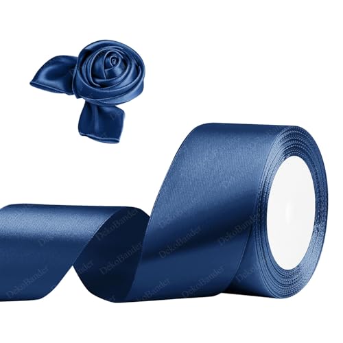 Geschenkband Dunkelblau 50mm x 23m Satinband Dunkelblau Schleifenband Geschenkband Satinbänder für Geschenkverpackungen, Basteln, DIY, Nähen, Brautparty-Dekoration, Christbaumschmuck Geschenkband Dunkelblau 50mm x 23m Satinband Dunkelblau Schleifenband Geschenkband Satinbänder für Geschenkverpackungen, Basteln, DIY, Nähen, Brautparty-Dekoration, Christbaumschmuck von DekoBander