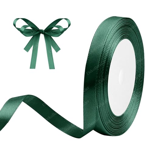 Geschenkband Dunkelgrün 10mm x 23m Satinband Dunkelgrün Schleifenband Geschenkband Satinbänder für Geschenkverpackungen, Basteln, DIY, Nähen, Brautparty-Dekoration, Christbaumschmuck Geschenkband Dunkelgrün 10mm x 23m Satinband Dunkelgrün Schleifenband Geschenkband Satinbänder für Geschenkverpackungen, Basteln, DIY, Nähen, Brautparty-Dekoration, Christbaumschmuck von DekoBander