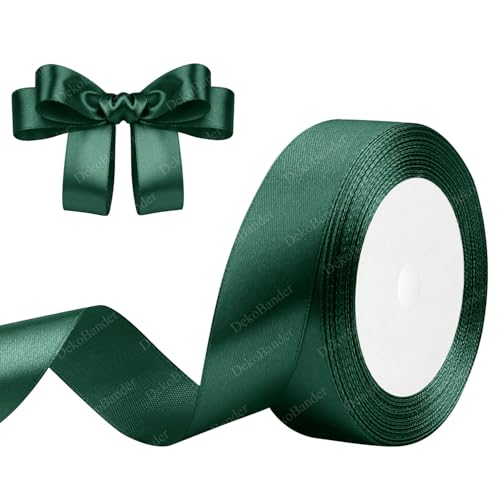 Geschenkband Dunkelgrün 25mm x 23m Satinband Dunkelgrün Schleifenband Geschenkband Satinbänder für Geschenkverpackungen, Basteln, DIY, Nähen, Brautparty-Dekoration, Christbaumschmuck Geschenkband Dunkelgrün 25mm x 23m Satinband Dunkelgrün Schleifenband Geschenkband Satinbänder für Geschenkverpackungen, Basteln, DIY, Nähen, Brautparty-Dekoration, Christbaumschmuck von DekoBander