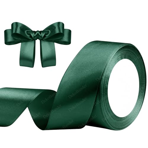 Geschenkband Dunkelgrün 40mm x 23m Satinband Dunkelgrün Schleifenband Geschenkband Satinbänder für Geschenkverpackungen, Basteln, DIY, Nähen, Brautparty-Dekoration, Christbaumschmuck Geschenkband Dunkelgrün 40mm x 23m Satinband Dunkelgrün Schleifenband Geschenkband Satinbänder für Geschenkverpackungen, Basteln, DIY, Nähen, Brautparty-Dekoration, Christbaumschmuck von DekoBander