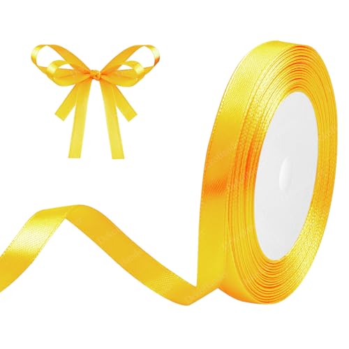 Geschenkband Gelb 10mm x 23m Satinband Gelb Schleifenband Geschenkband Satinbänder für Geschenkverpackungen, Basteln, DIY, Nähen, Brautparty-Dekoration, Christbaumschmuck Geschenkband Gelb 10mm x 23m Satinband Gelb Schleifenband Geschenkband Satinbänder für Geschenkverpackungen, Basteln, DIY, Nähen, Brautparty-Dekoration, Christbaumschmuck von DekoBander