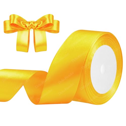 Geschenkband Gelb 40mm x 23m Satinband Gelb Schleifenband Geschenkband Satinbänder für Geschenkverpackungen, Basteln, DIY, Nähen, Brautparty-Dekoration, Christbaumschmuck Geschenkband Gelb 40mm x 23m Satinband Gelb Schleifenband Geschenkband Satinbänder für Geschenkverpackungen, Basteln, DIY, Nähen, Brautparty-Dekoration, Christbaumschmuck von DekoBander
