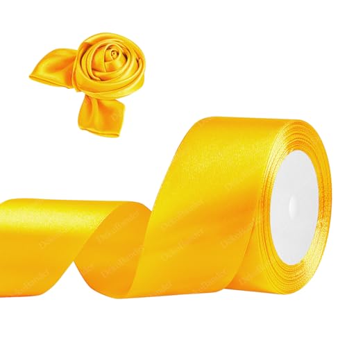 Geschenkband Gelb 50mm x 23m Satinband Gelb Schleifenband Geschenkband Satinbänder für Geschenkverpackungen, Basteln, DIY, Nähen, Brautparty-Dekoration, Christbaumschmuck Geschenkband Gelb 50mm x 23m Satinband Gelb Schleifenband Geschenkband Satinbänder für Geschenkverpackungen, Basteln, DIY, Nähen, Brautparty-Dekoration, Christbaumschmuck von DekoBander